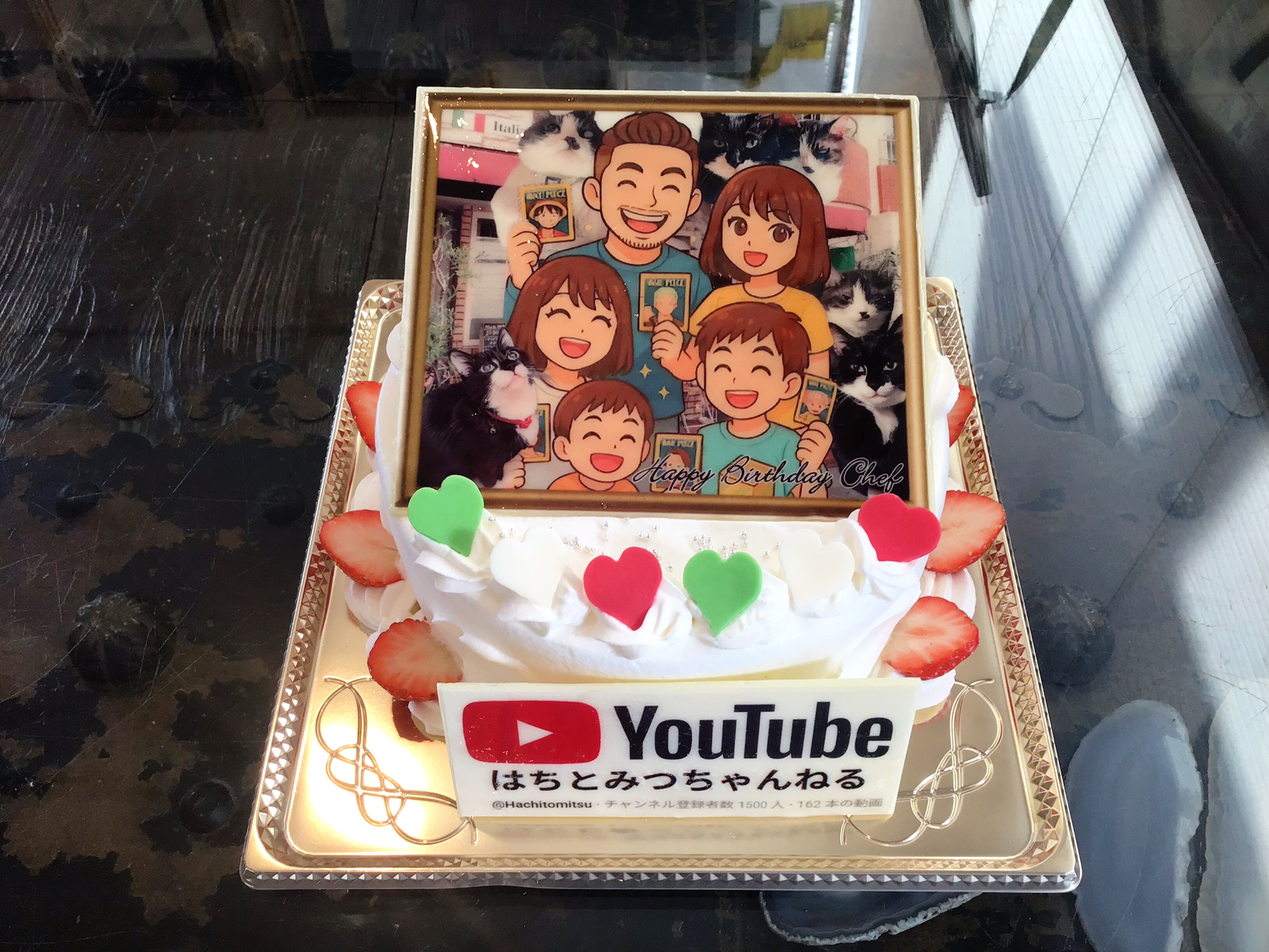 香川県ケーキ 高松市ケーキ パティスリーグレースケーキ 推し活ケーキ ご当地youtuber ハチとみつチャンネル Miele(ミエーレ) プリントケーキ ば旅色ケーキ 原本